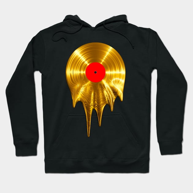 Melting vinyl GOLD Hoodie by Grandeduc